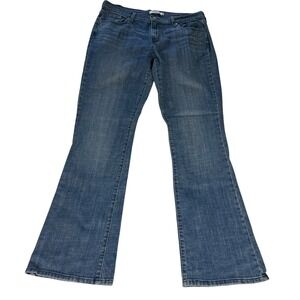 Levis 515 Bootcut Jeans Womens Blue Denim Mid Rise Stretch 14 Long 14L